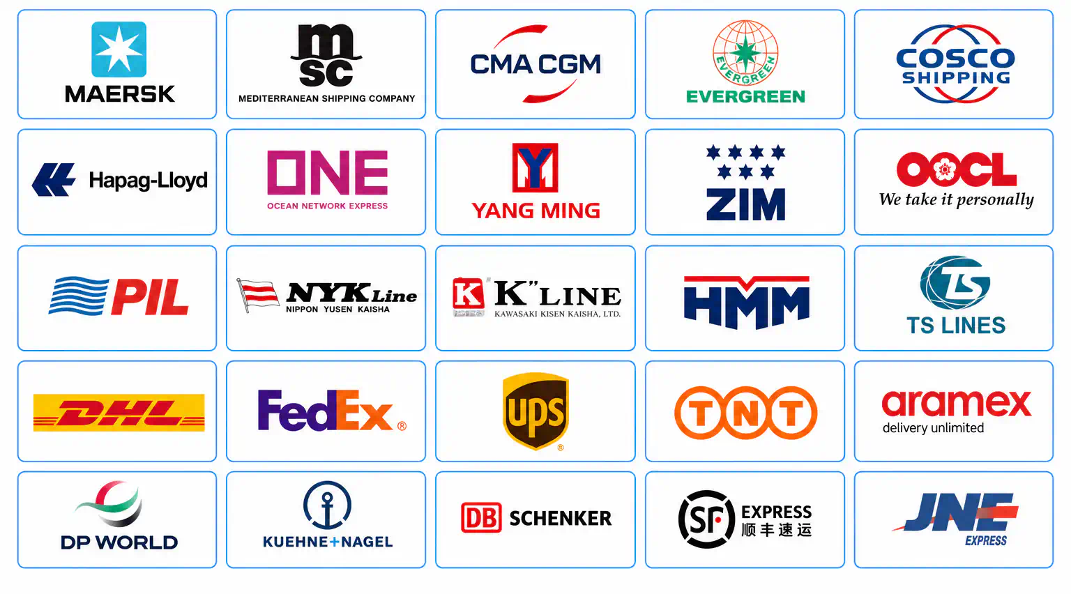 shipping partners result